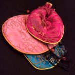 Small Satin Brocade Shoulder Pouch