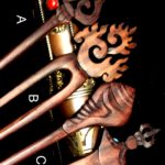Tantric symbols hair stick