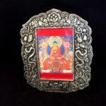 Framed Altar Image Buddha, Wt. Tara, Chenrezig, Dalai Lama, Padmasambhava