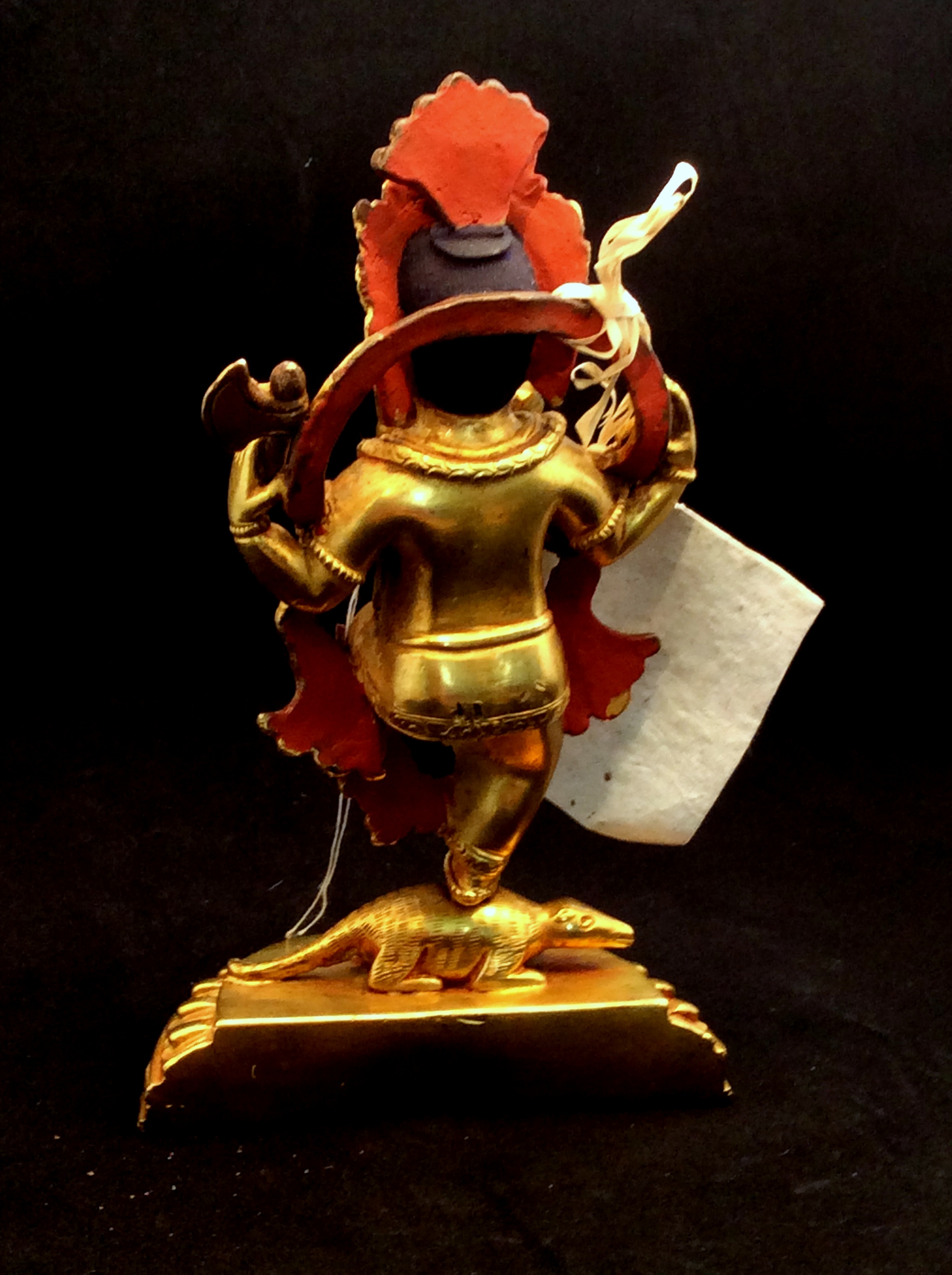Gold Dancing Ganesha Elephant Deity Statue - Image 4
